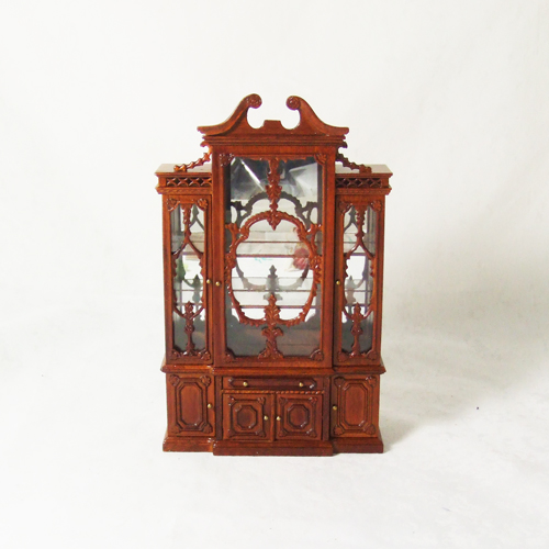 8088-01 Hansson Walnut Regency Bookcase / China Cabinet - Click Image to Close